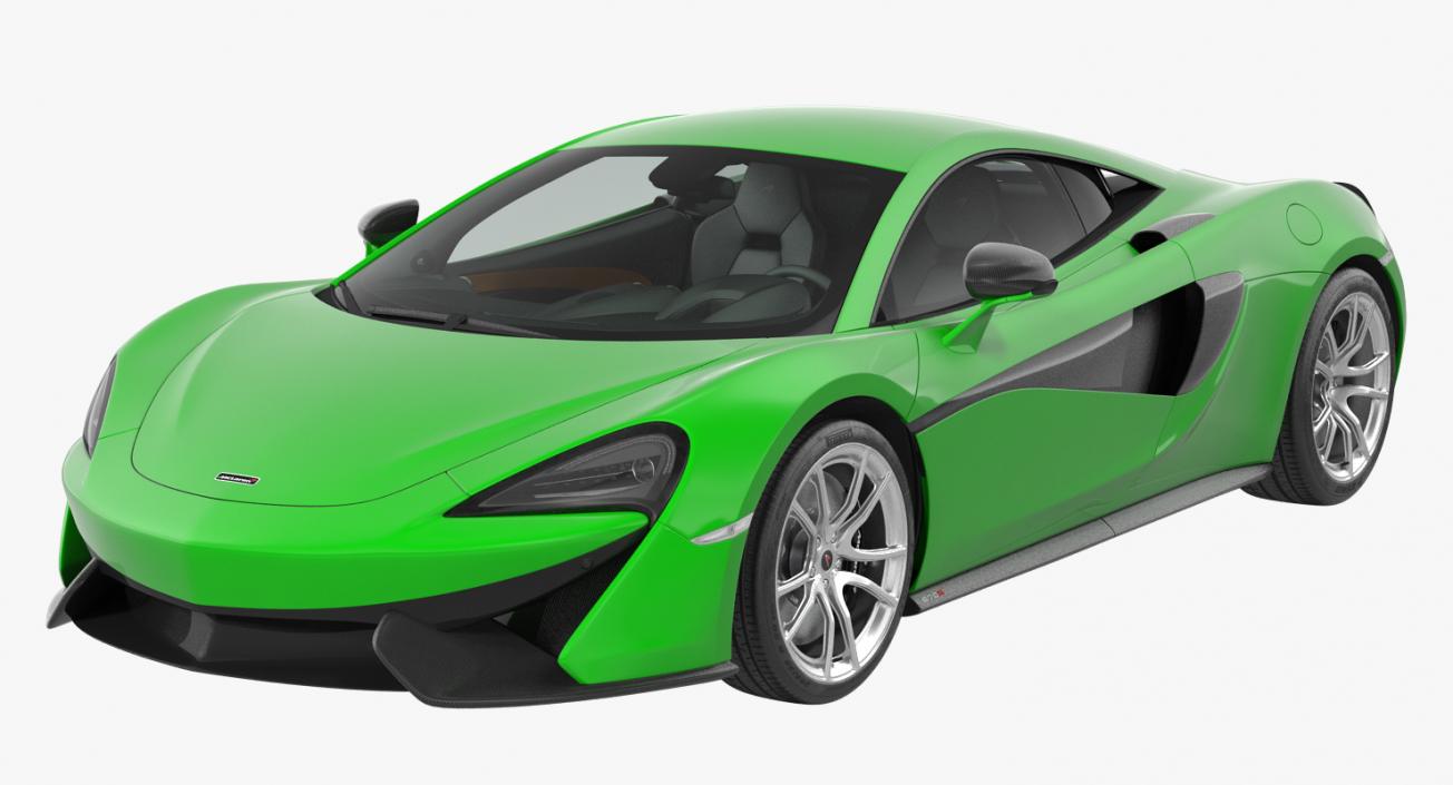 McLaren 570S Coupe Simple Interior 3D model