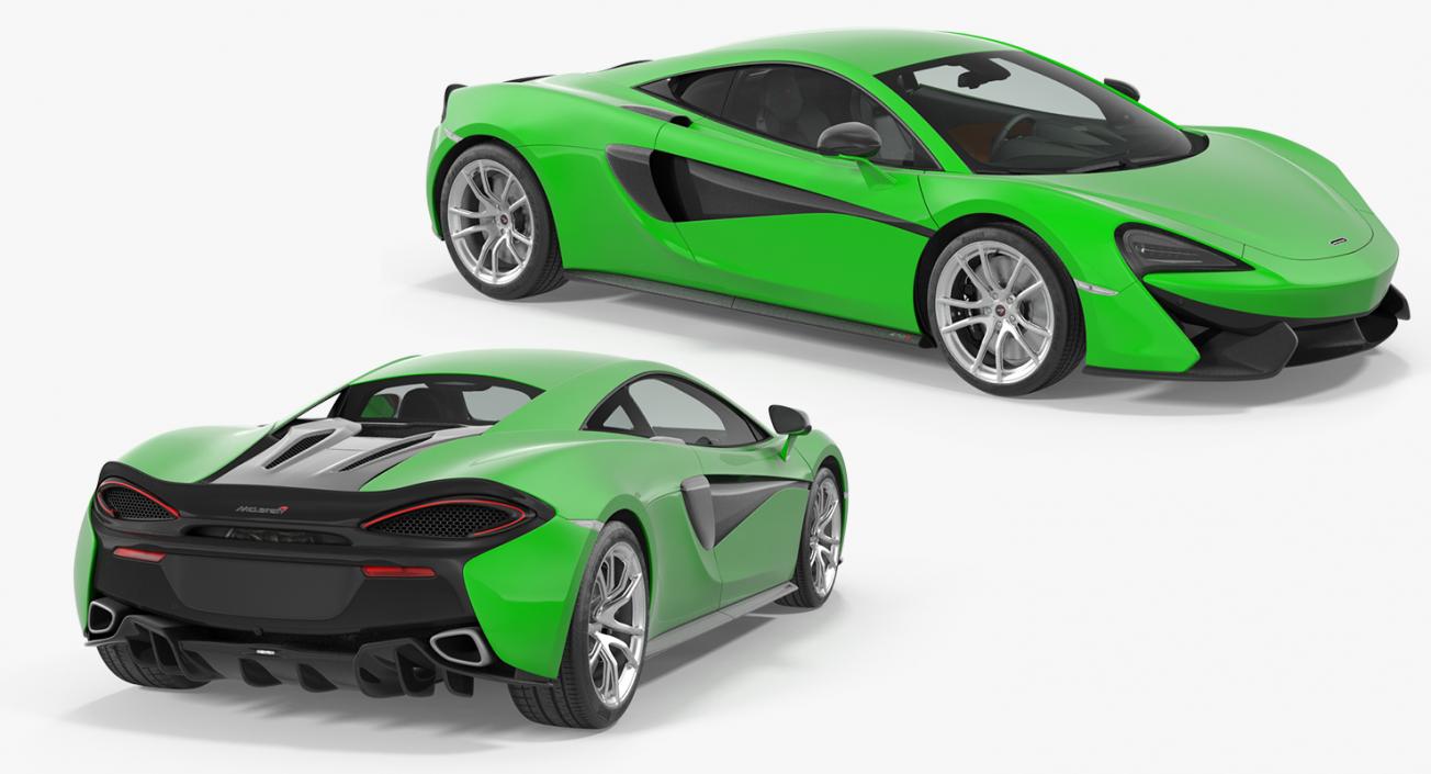 McLaren 570S Coupe Simple Interior 3D model