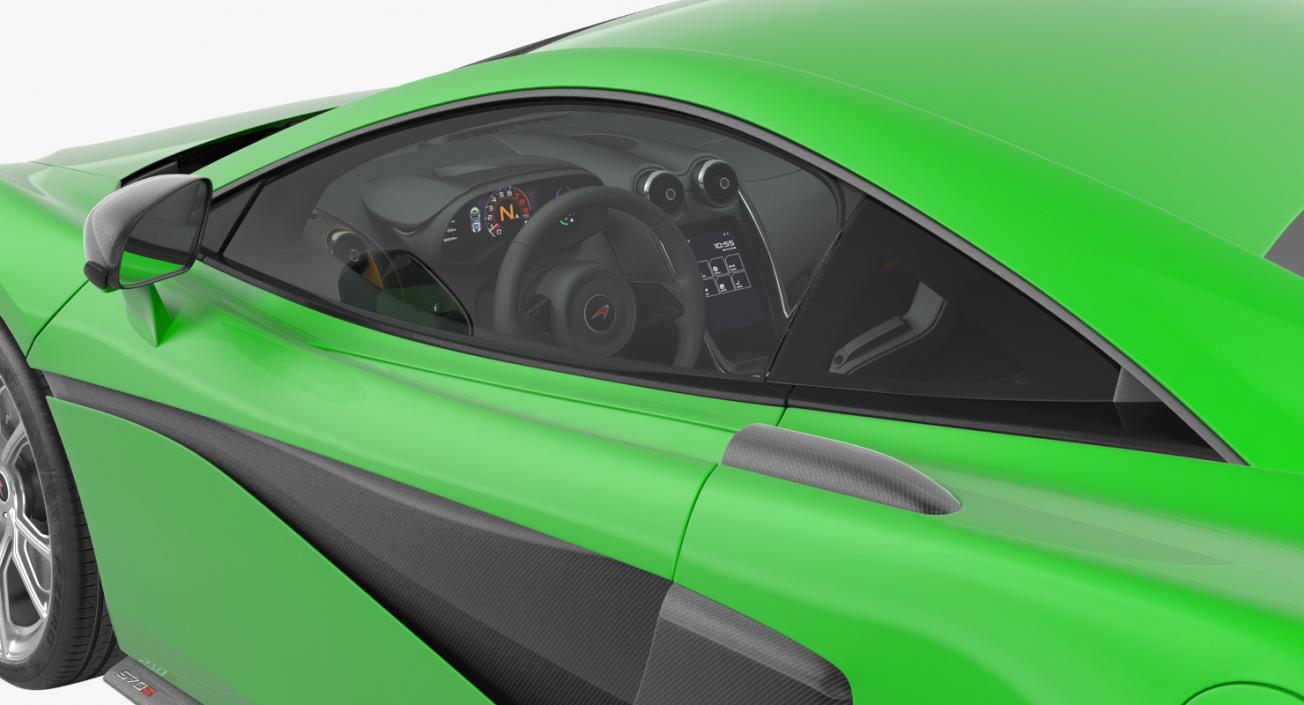 McLaren 570S Coupe Simple Interior 3D model