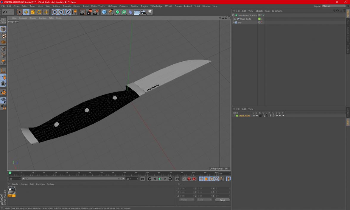 3D Steak Knife