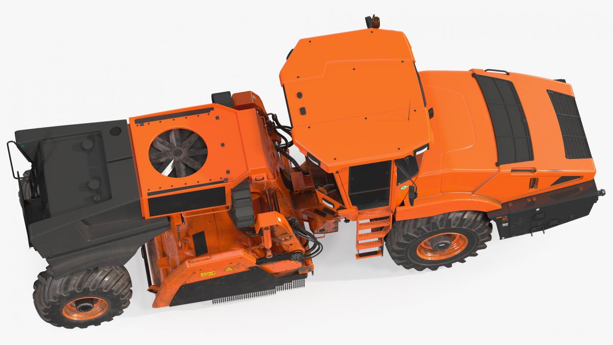 3D Road Recycler and Soil Stabilizer model
