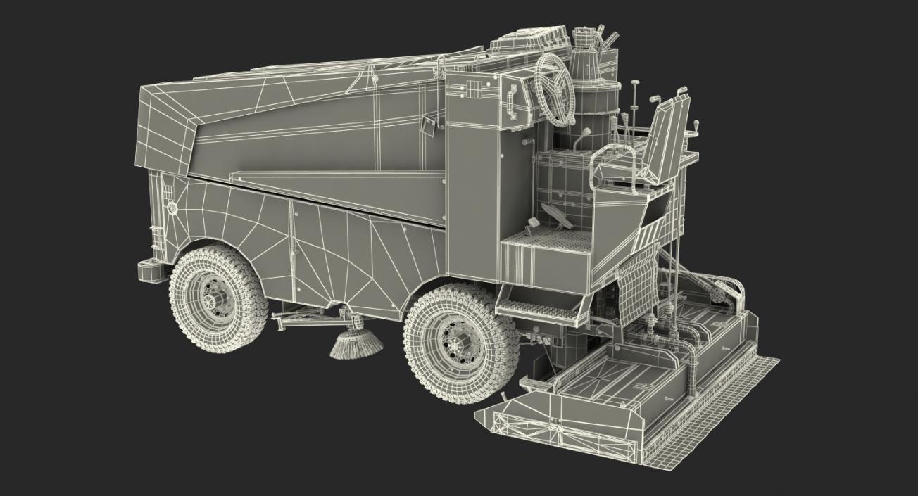 3D model Ice Resurfacing Machine Rigged