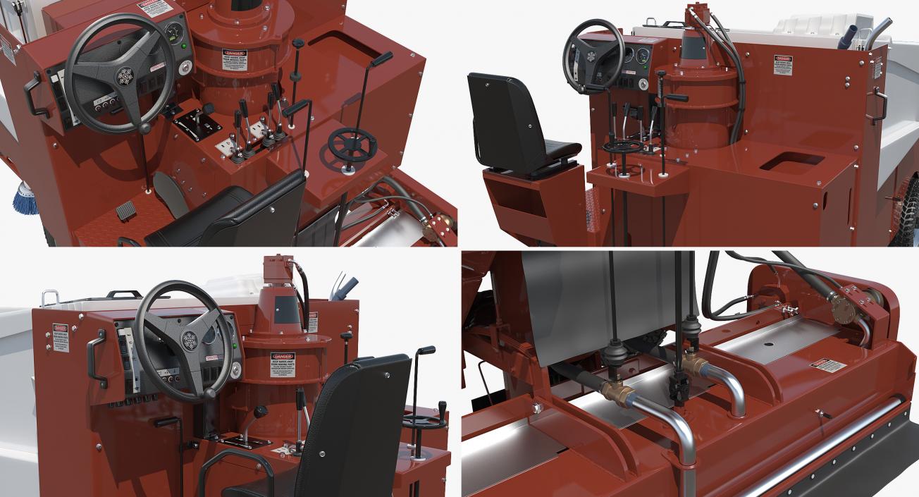 3D model Ice Resurfacing Machine Rigged