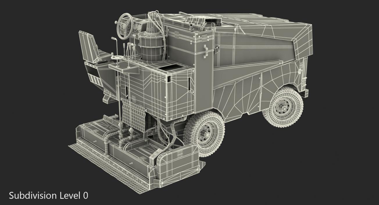 3D model Ice Resurfacing Machine Rigged