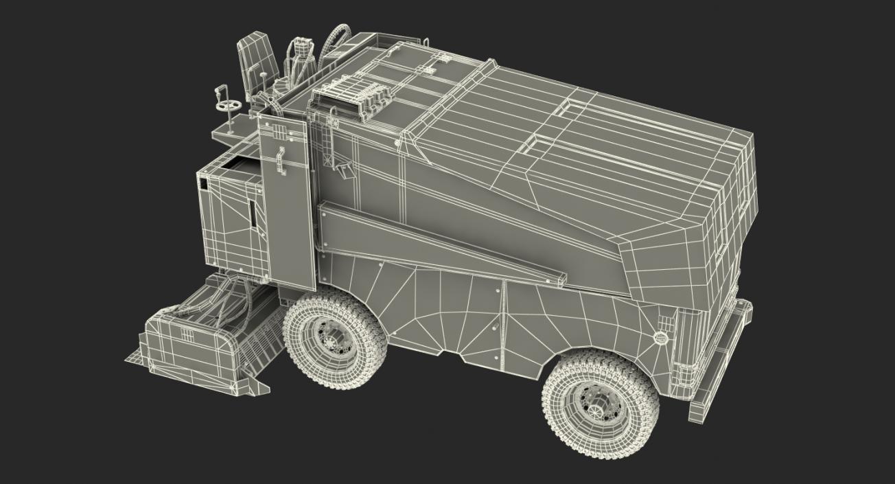 3D model Ice Resurfacing Machine Rigged