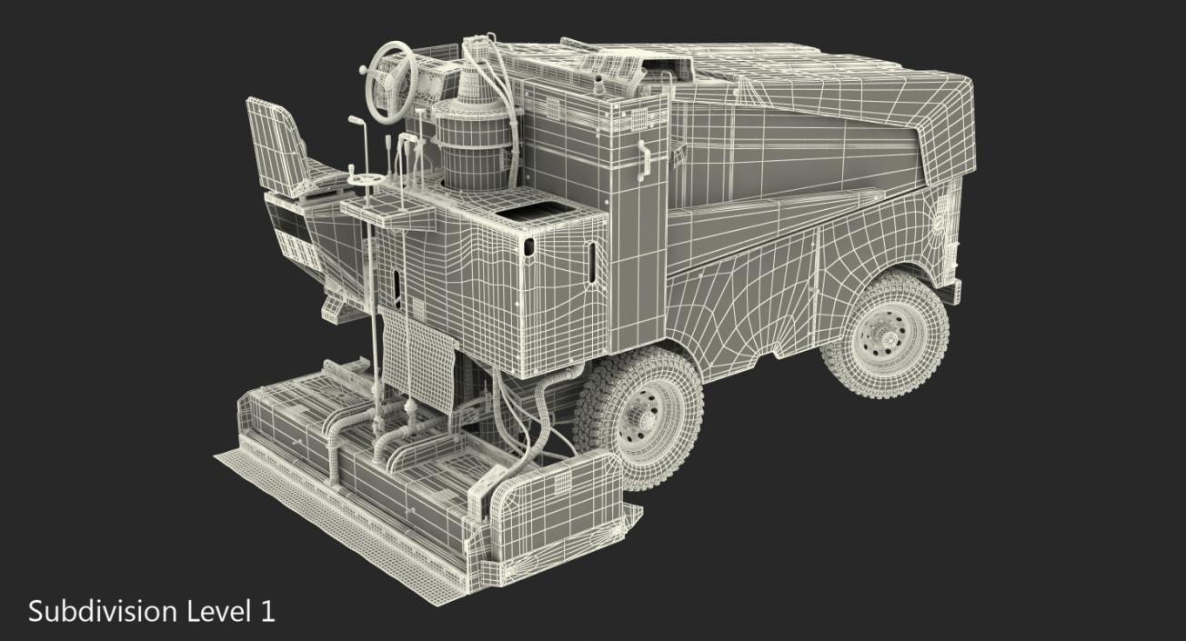 3D model Ice Resurfacing Machine Rigged