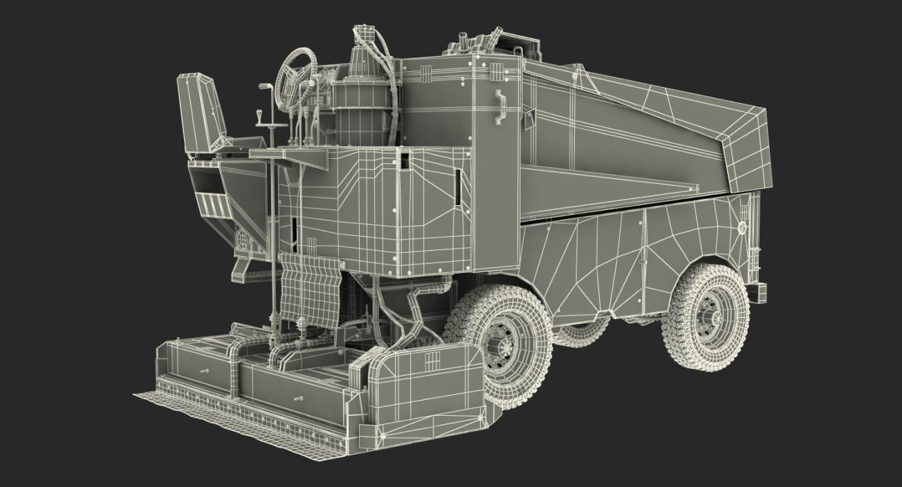 3D model Ice Resurfacing Machine Rigged