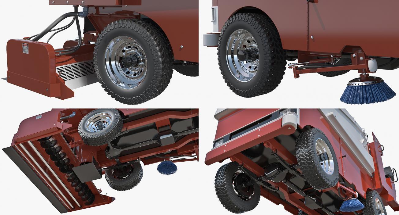 3D model Ice Resurfacing Machine Rigged