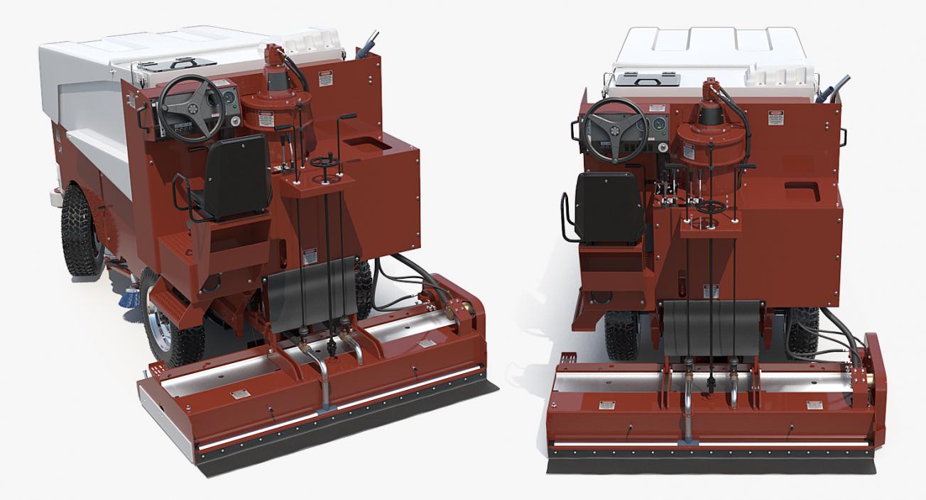 3D model Ice Resurfacing Machine Rigged