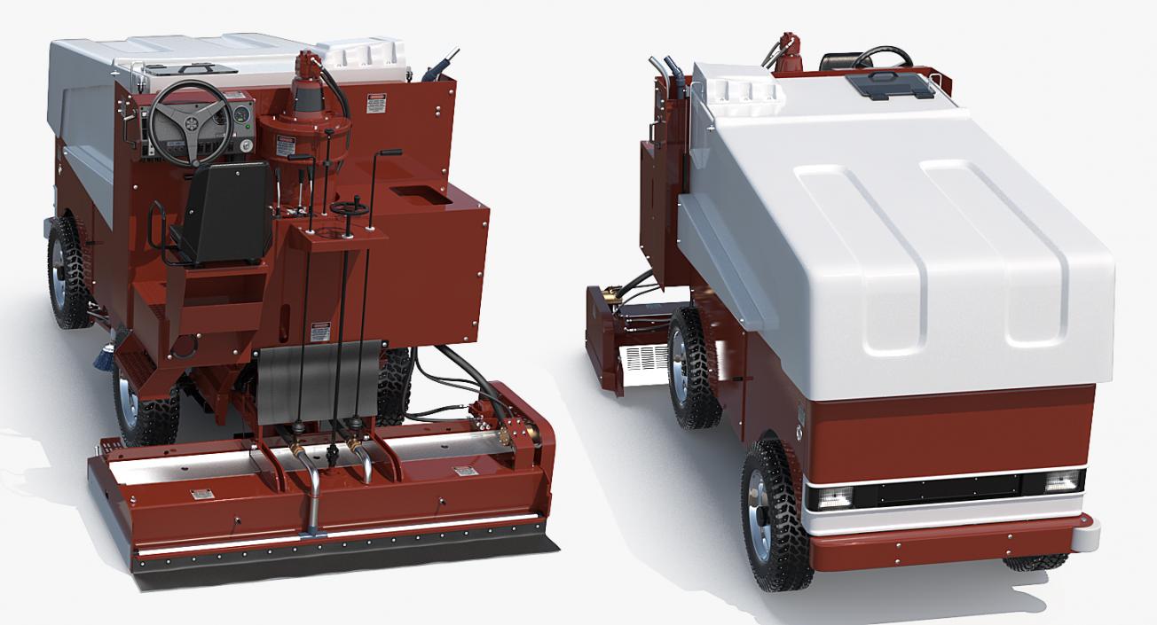 3D model Ice Resurfacing Machine Rigged