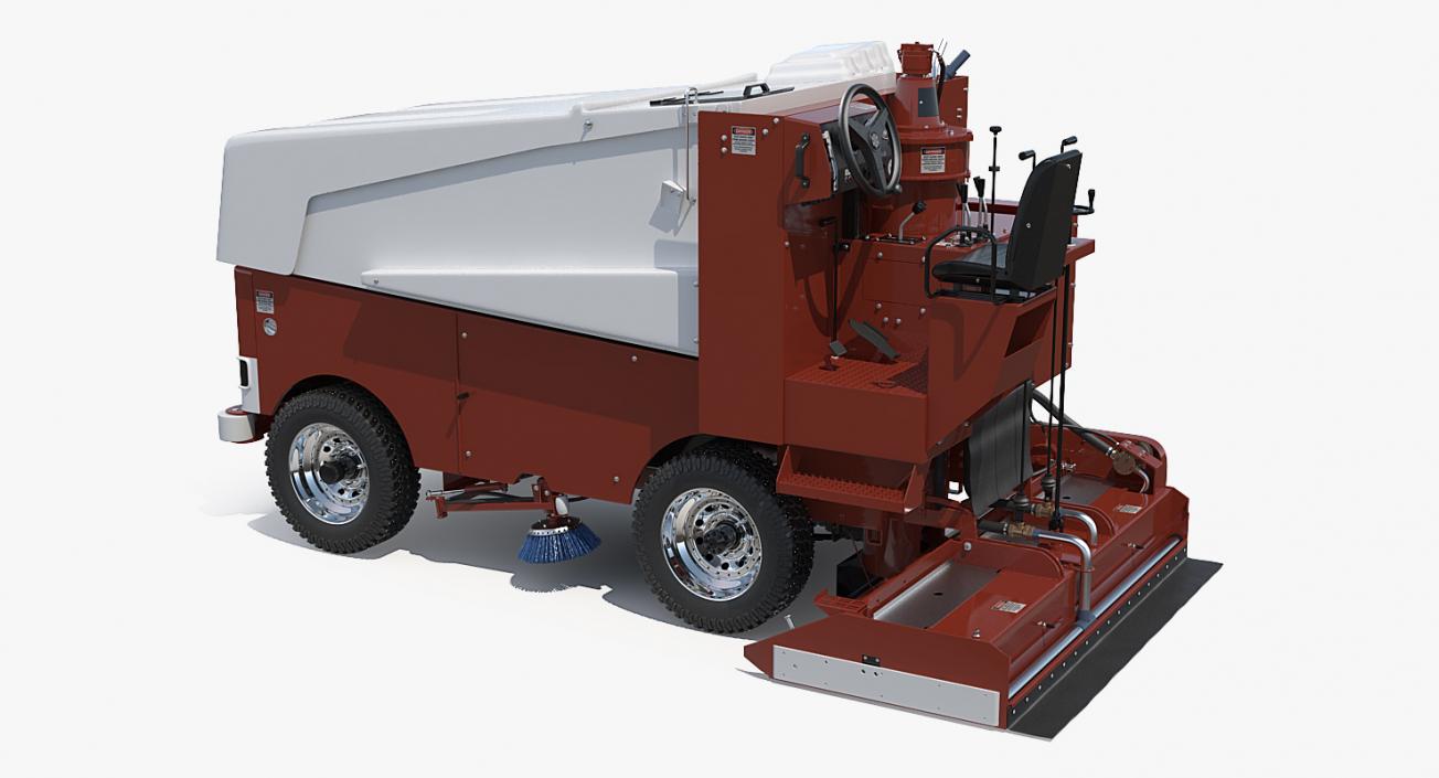 3D model Ice Resurfacing Machine Rigged