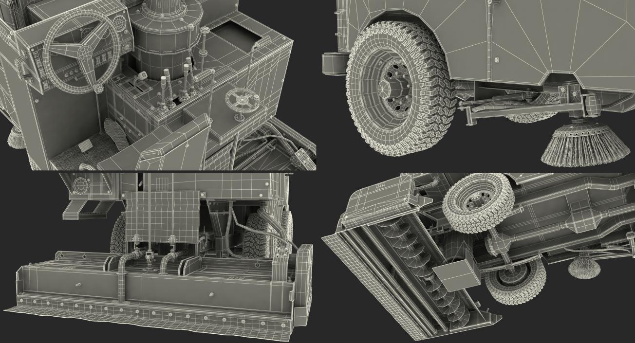 3D model Ice Resurfacing Machine Rigged