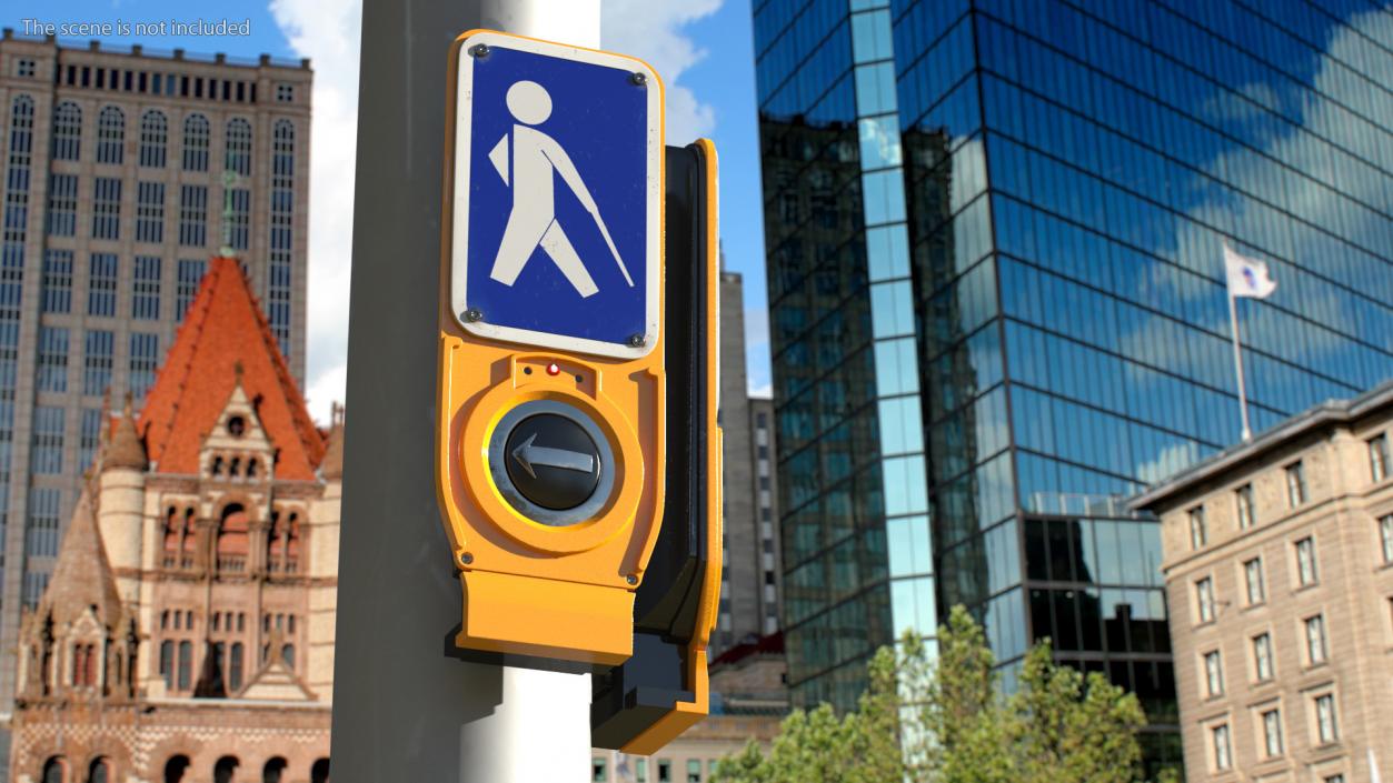 3D Blind Crosswalk Button NYC