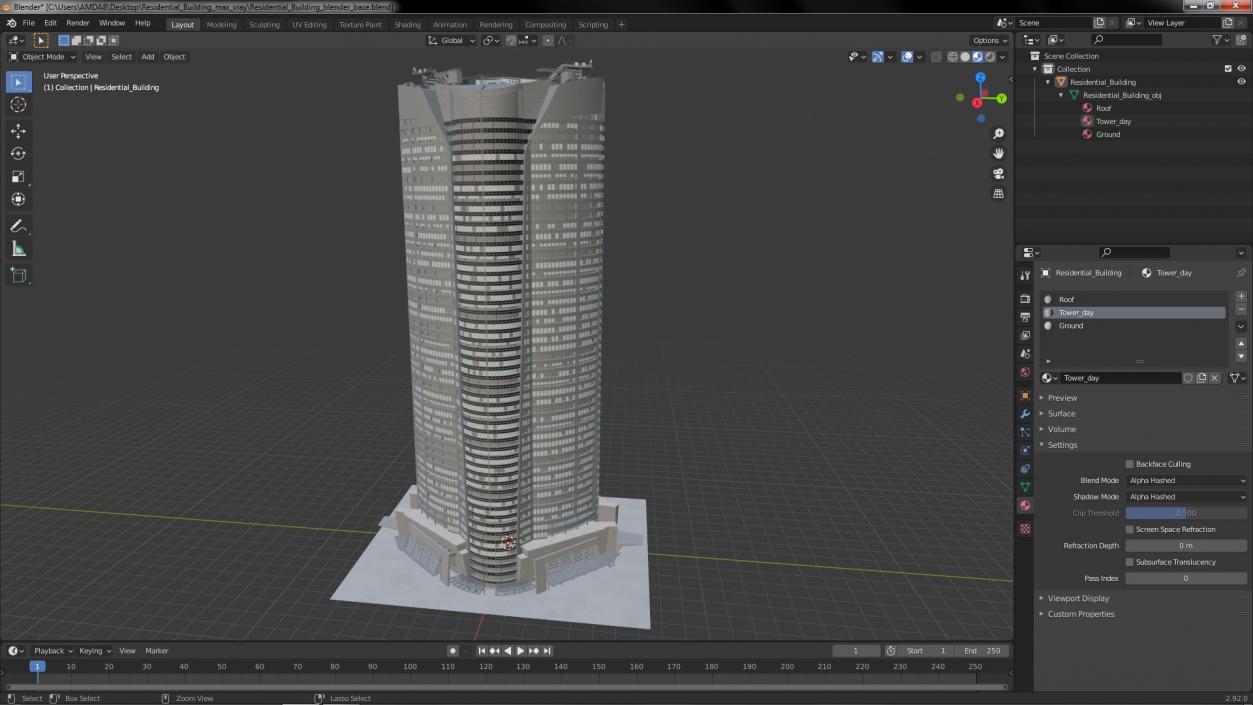 3D model Residential Building