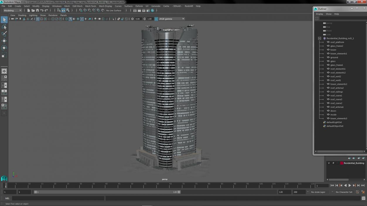 3D model Residential Building