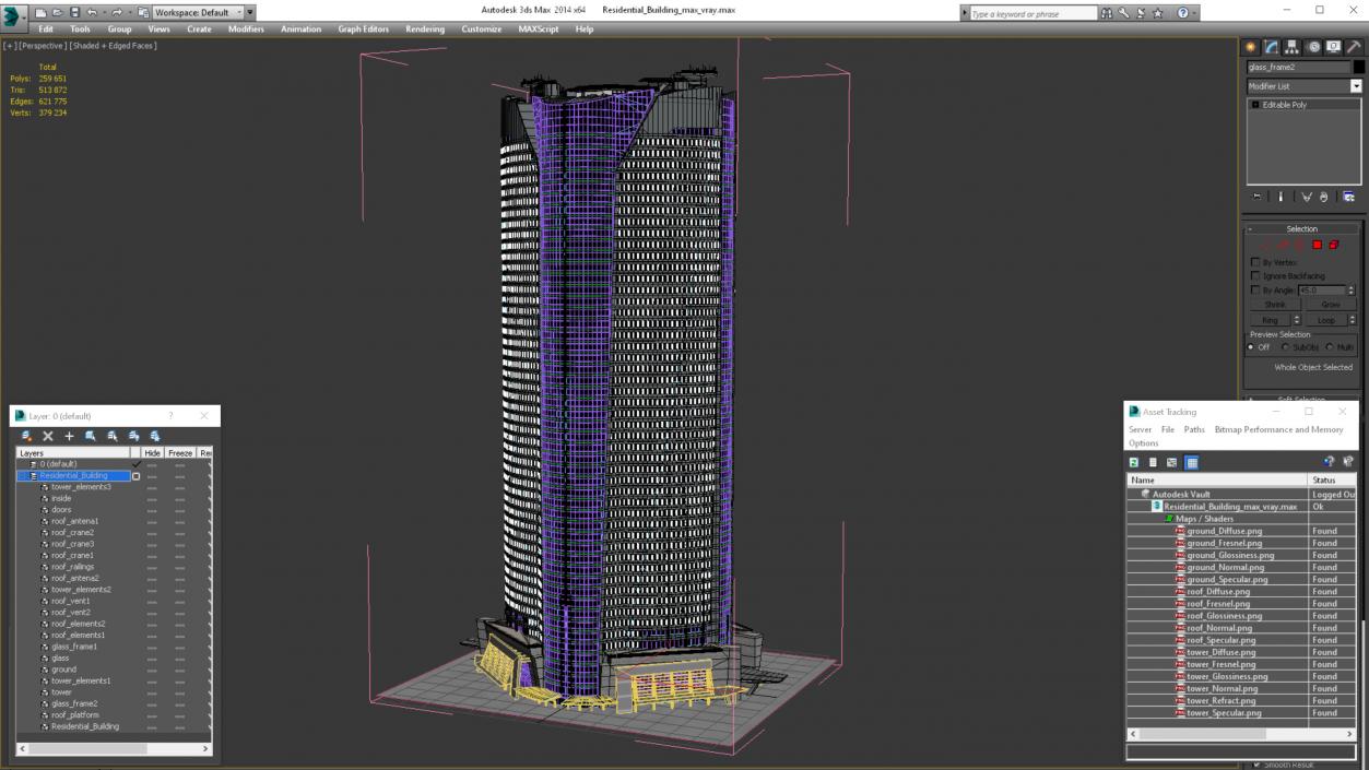 3D model Residential Building