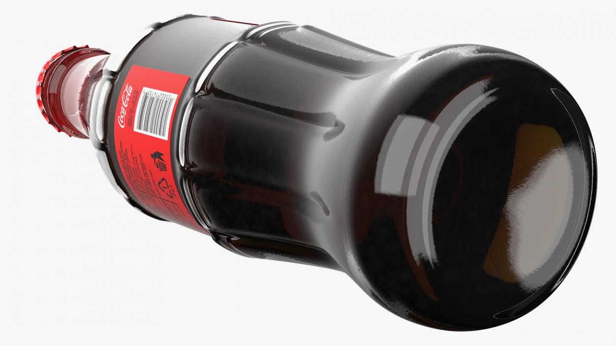 Coca Cola Glass Bottle 3D