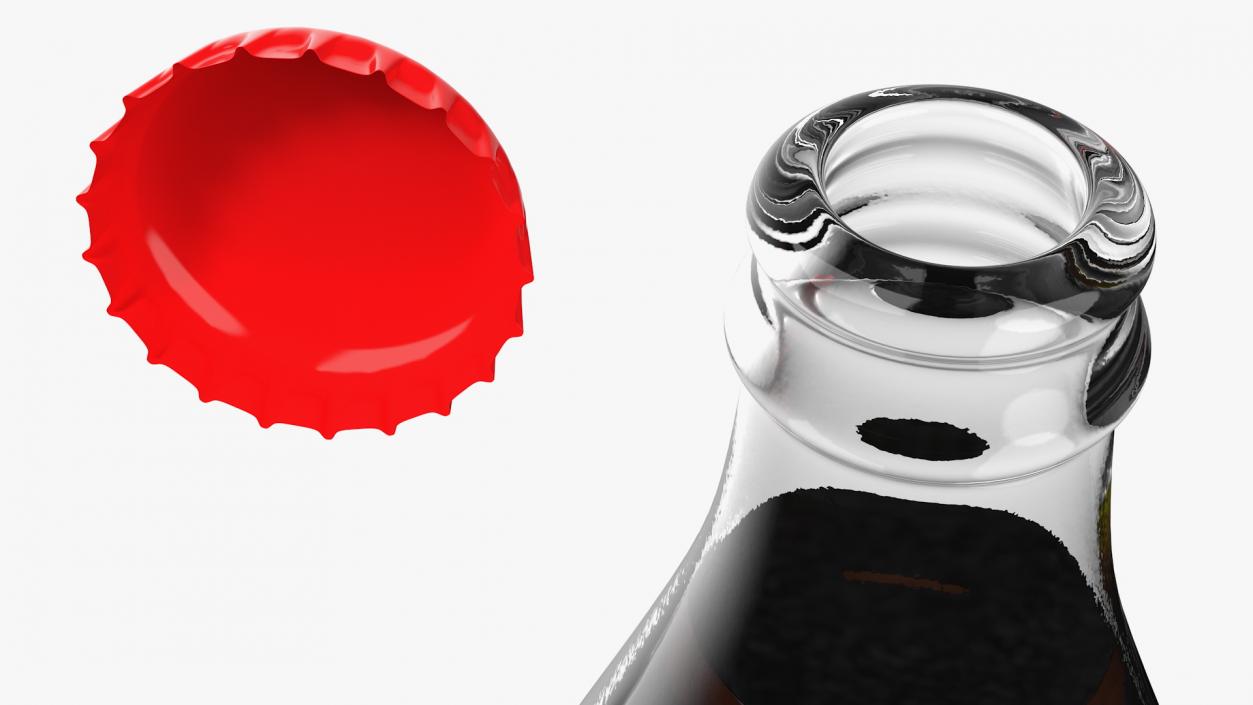 Coca Cola Glass Bottle 3D