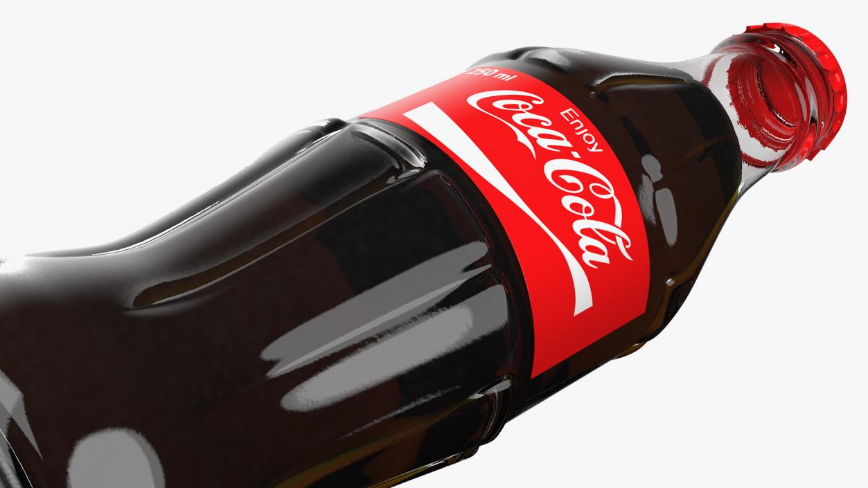 Coca Cola Glass Bottle 3D