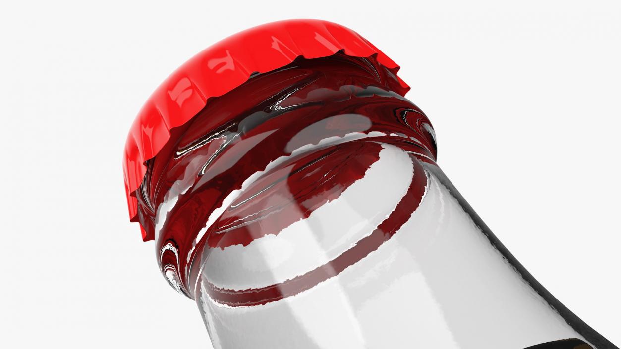 Coca Cola Glass Bottle 3D