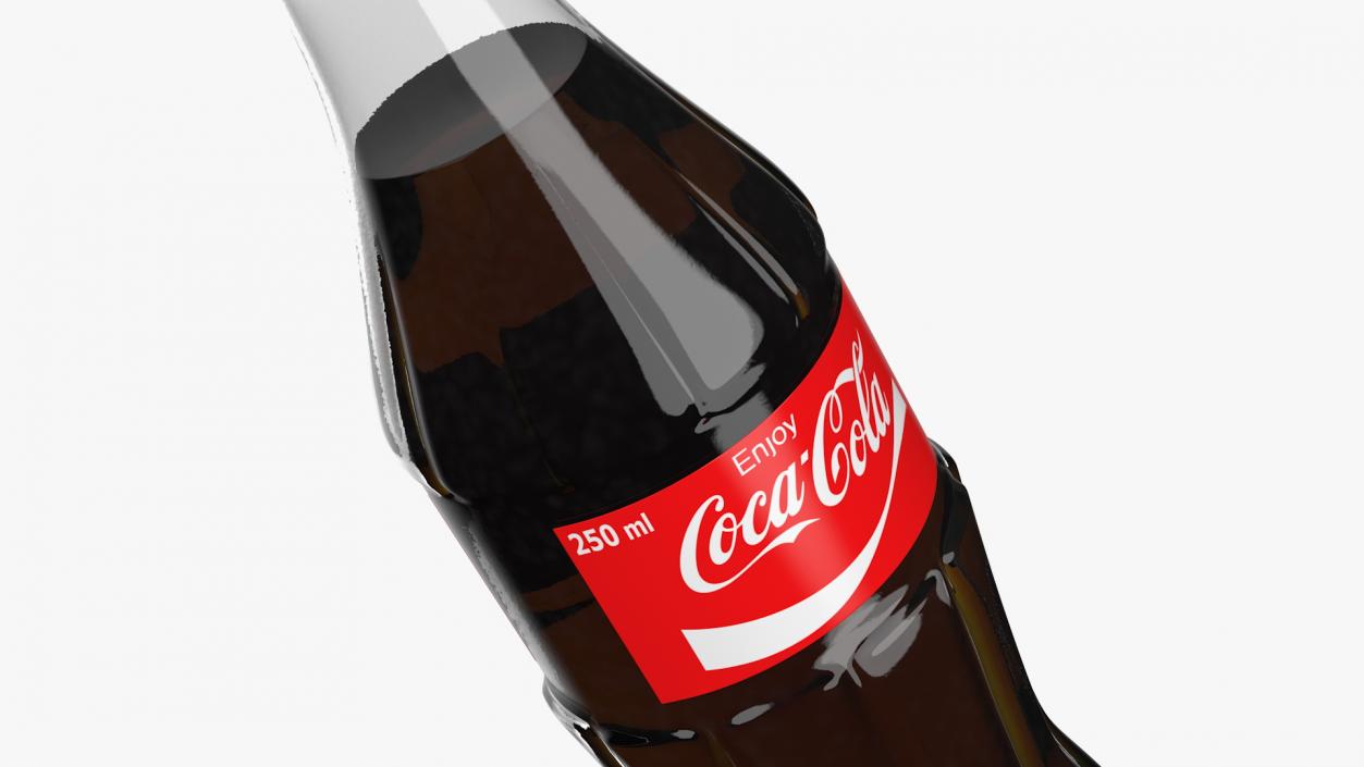 Coca Cola Glass Bottle 3D