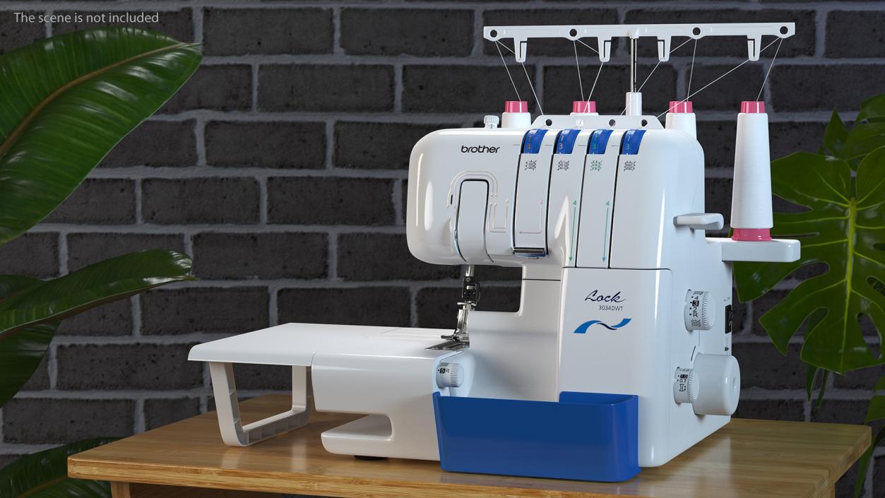 Overlock Brother 3034DWT 3D model