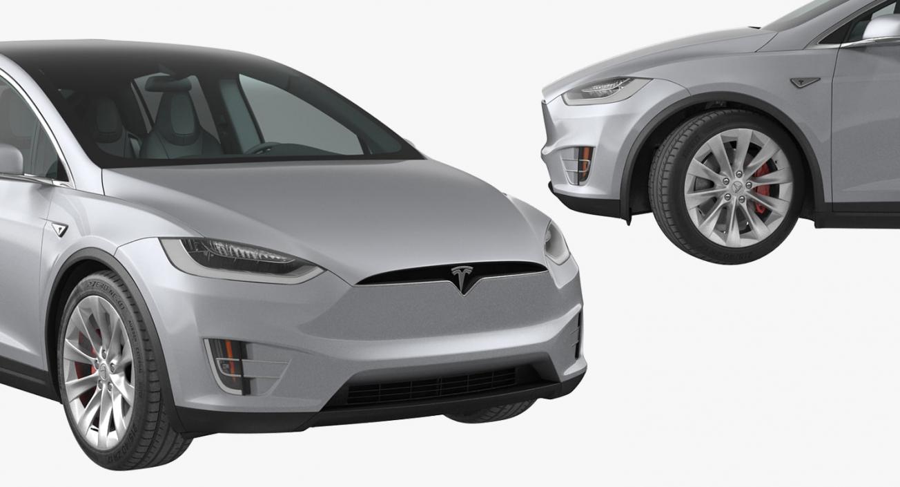 3D Tesla Cars Collection 3 model