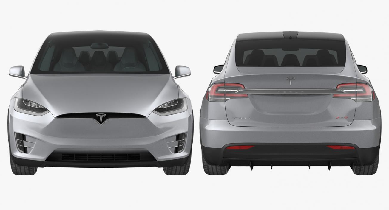 3D Tesla Cars Collection 3 model