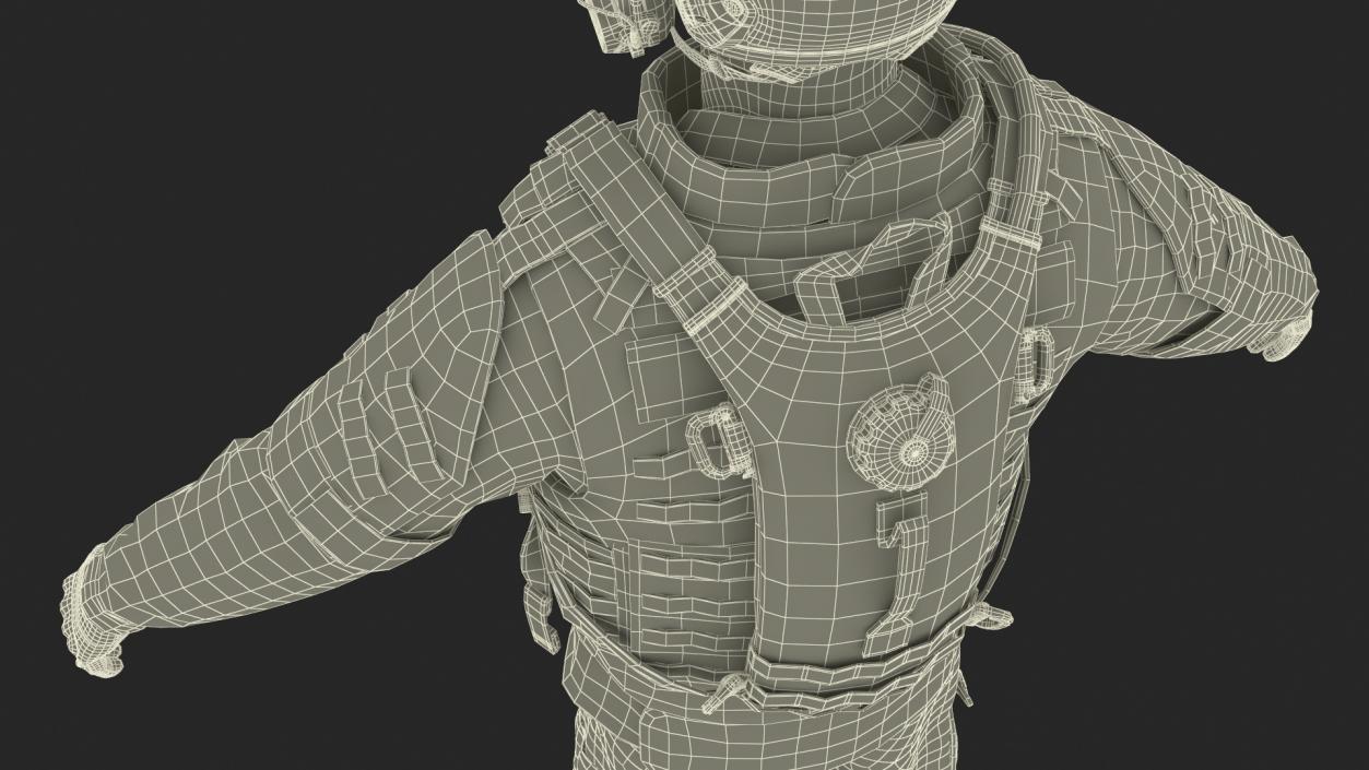 3D Soldier with Hydration Carrier Backpack 2