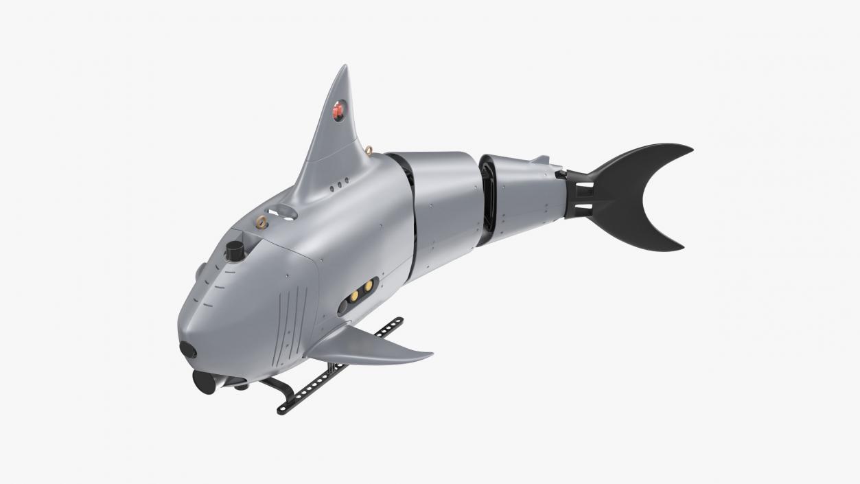 3D Shark Underwater Drone Rigged for Cinema 4D model