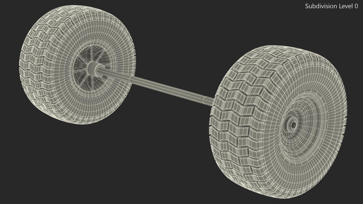 3D model Wheel Axle