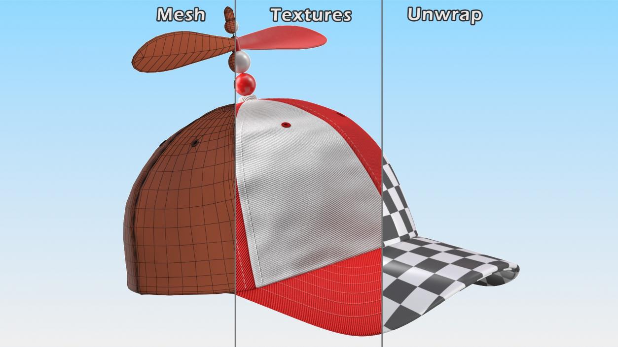 Propeller Cap Red 3D