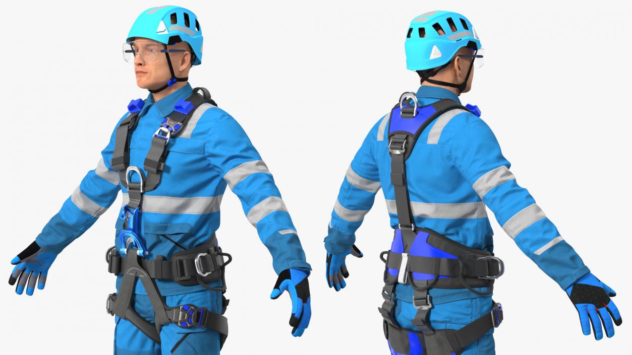 3D High Altitude Worker Neutral Pose model