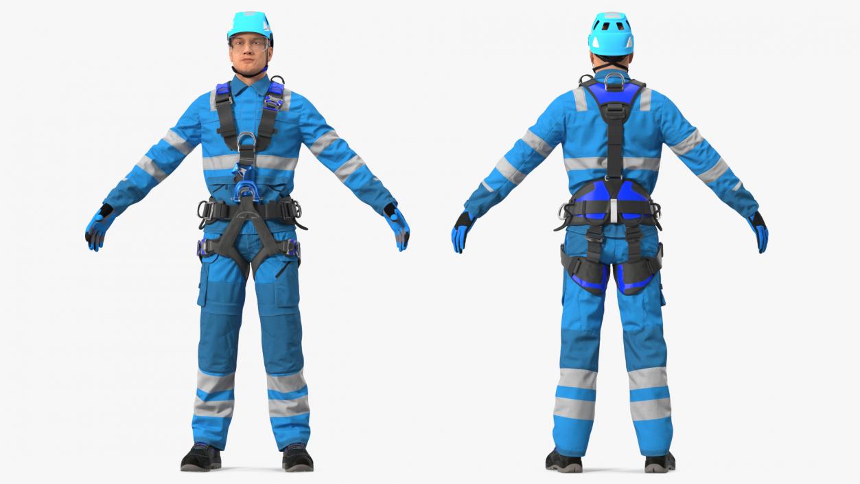 3D High Altitude Worker Neutral Pose model