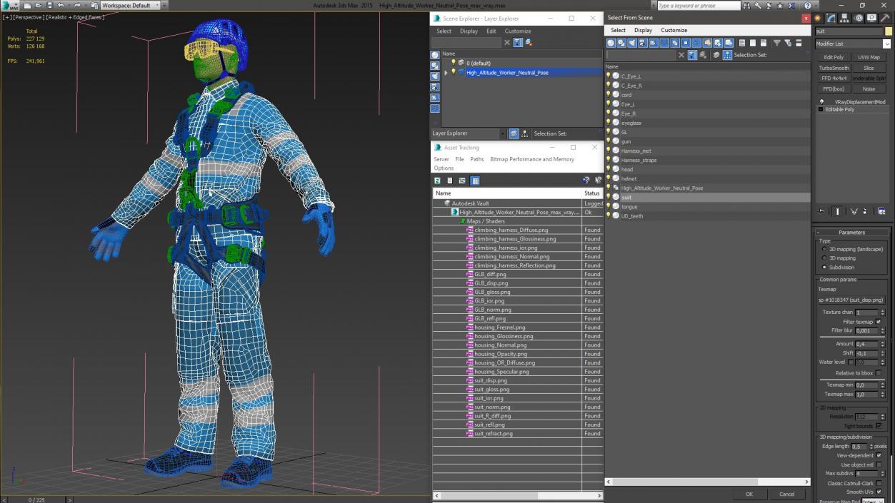 3D High Altitude Worker Neutral Pose model