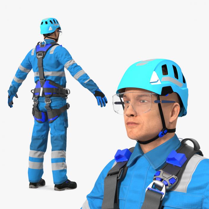 3D High Altitude Worker Neutral Pose model