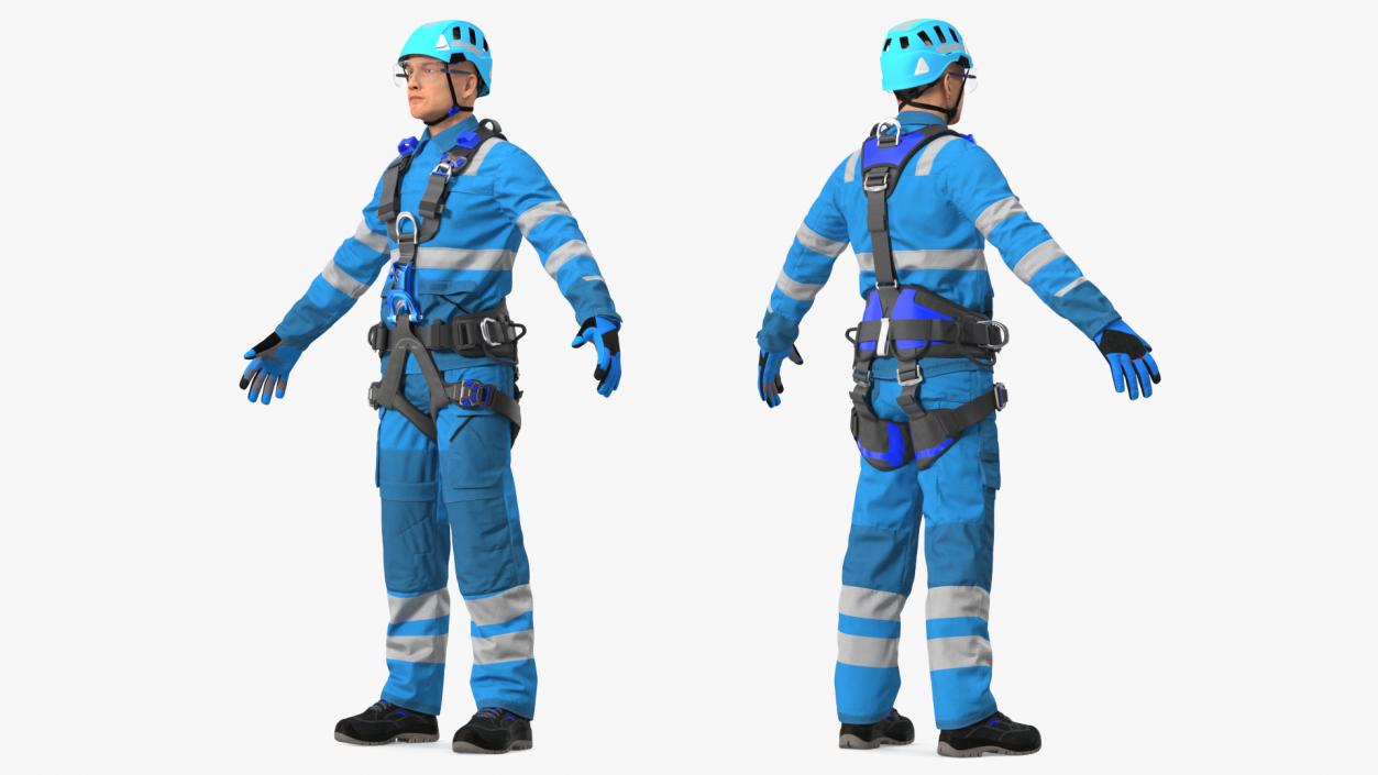 3D High Altitude Worker Neutral Pose model