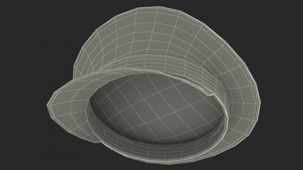 3D Navy Commander Hat model