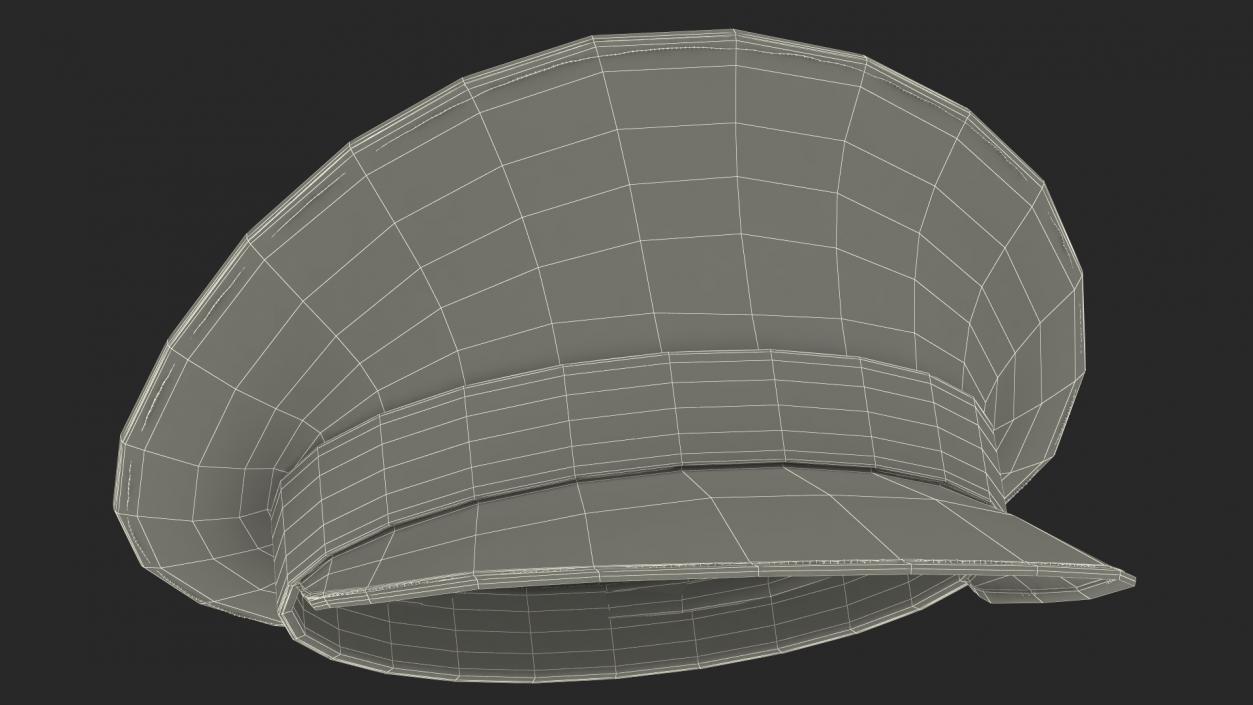 3D Navy Commander Hat model