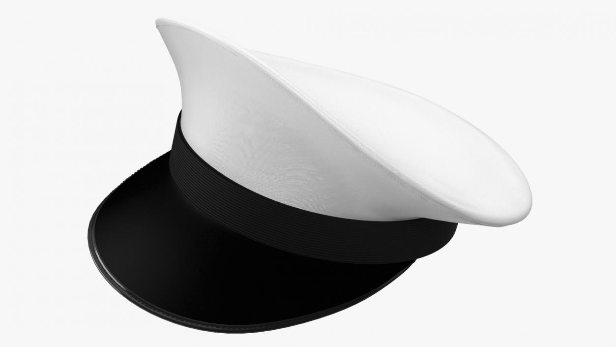 3D Navy Commander Hat model