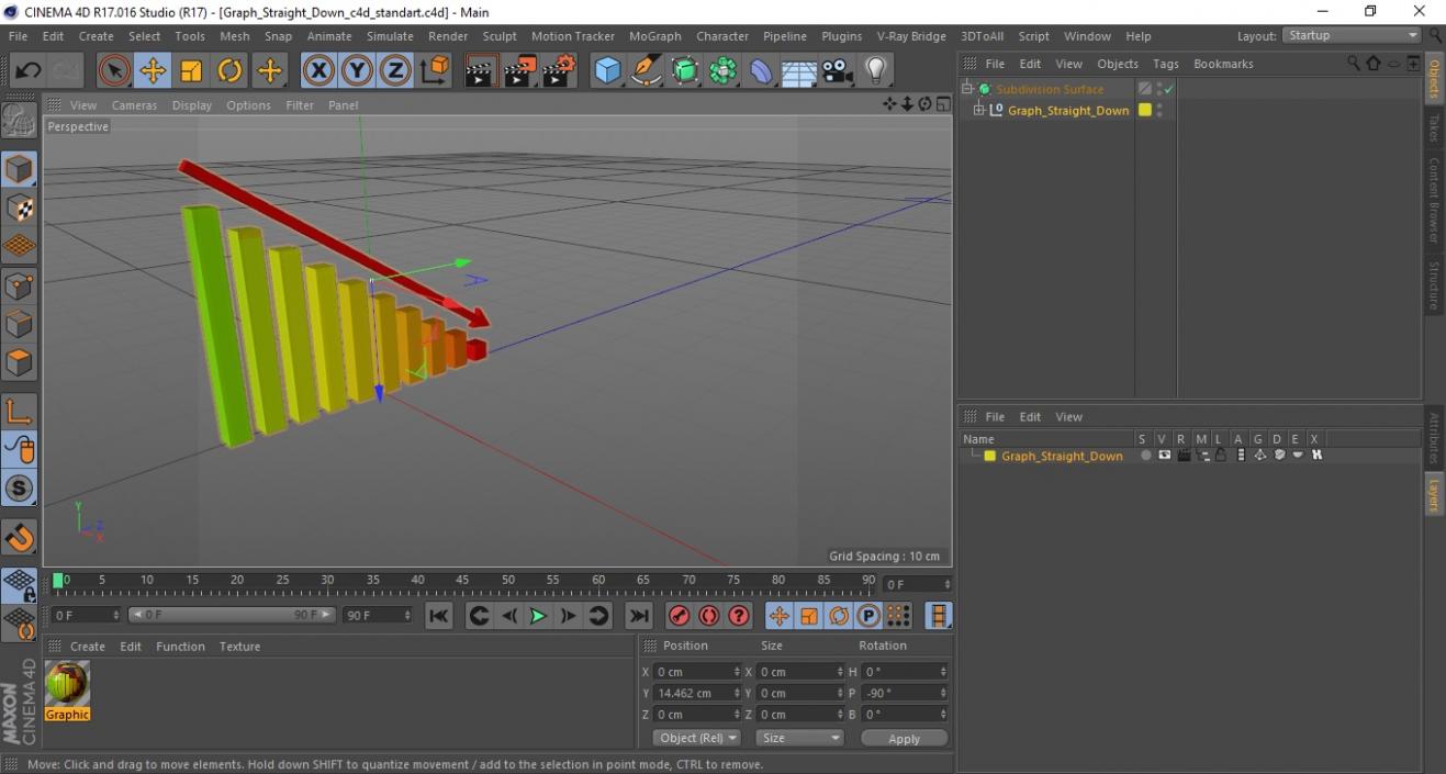 Graph Straight Down 3D model