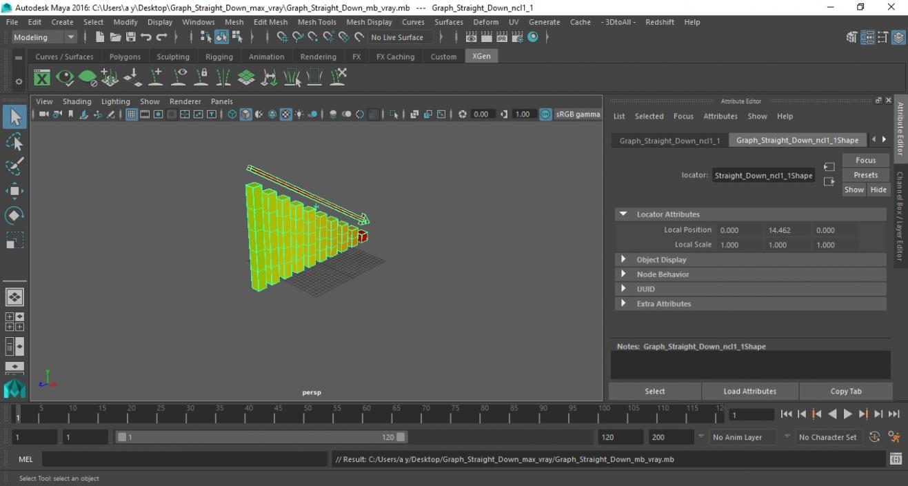 Graph Straight Down 3D model