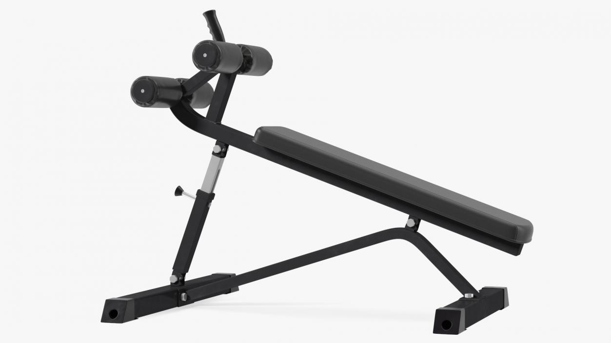 3D Crunch Bench Black model