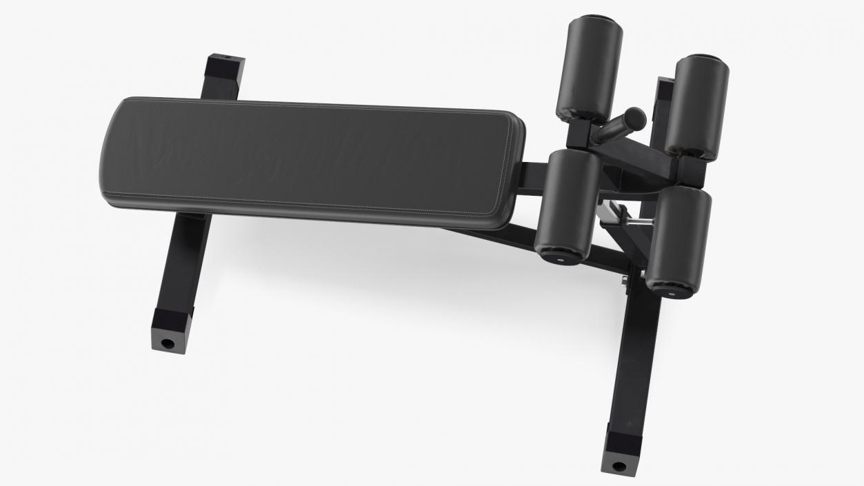 3D Crunch Bench Black model