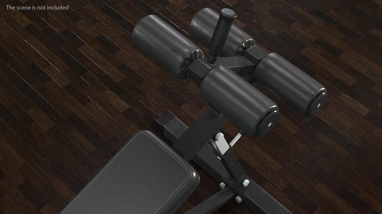 3D Crunch Bench Black model