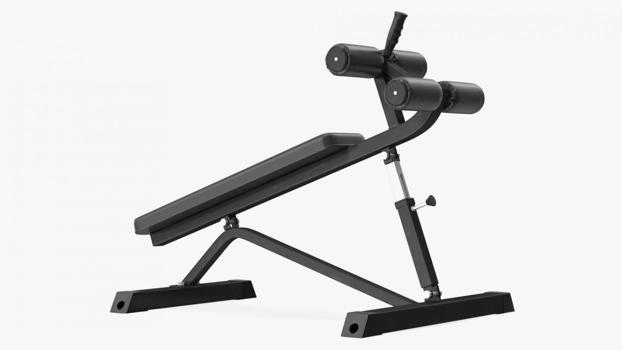 3D Crunch Bench Black model