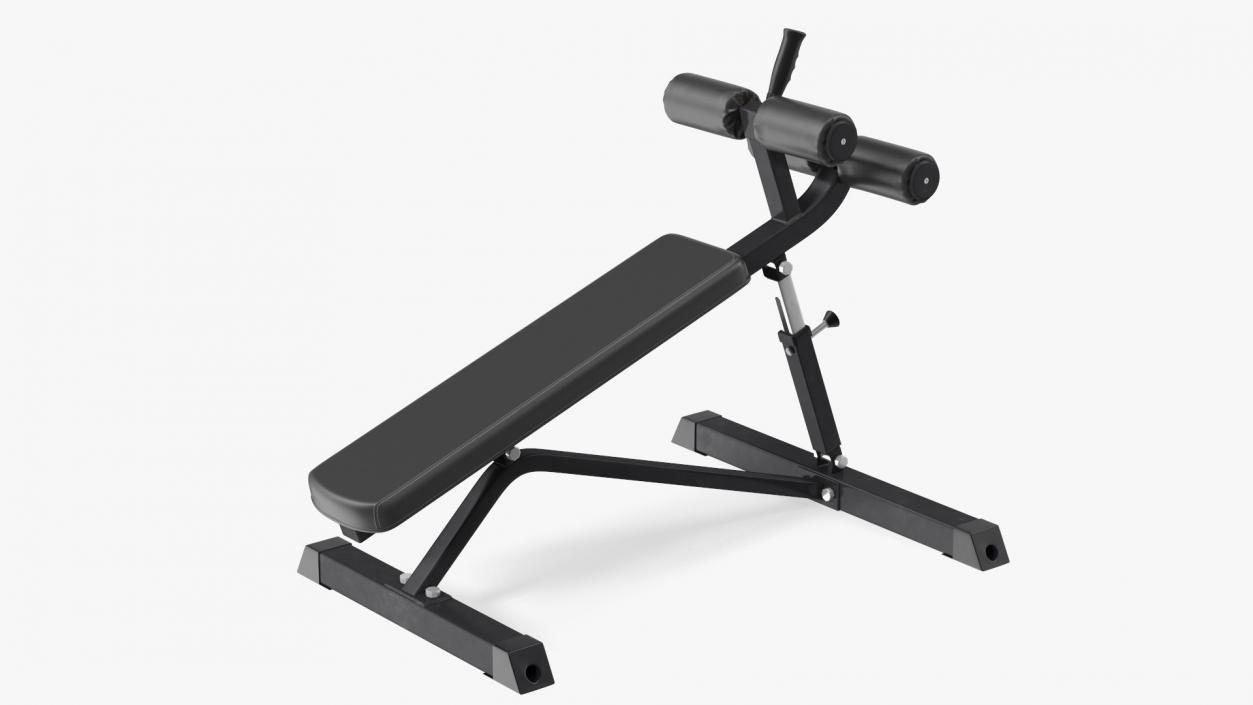 3D Crunch Bench Black model