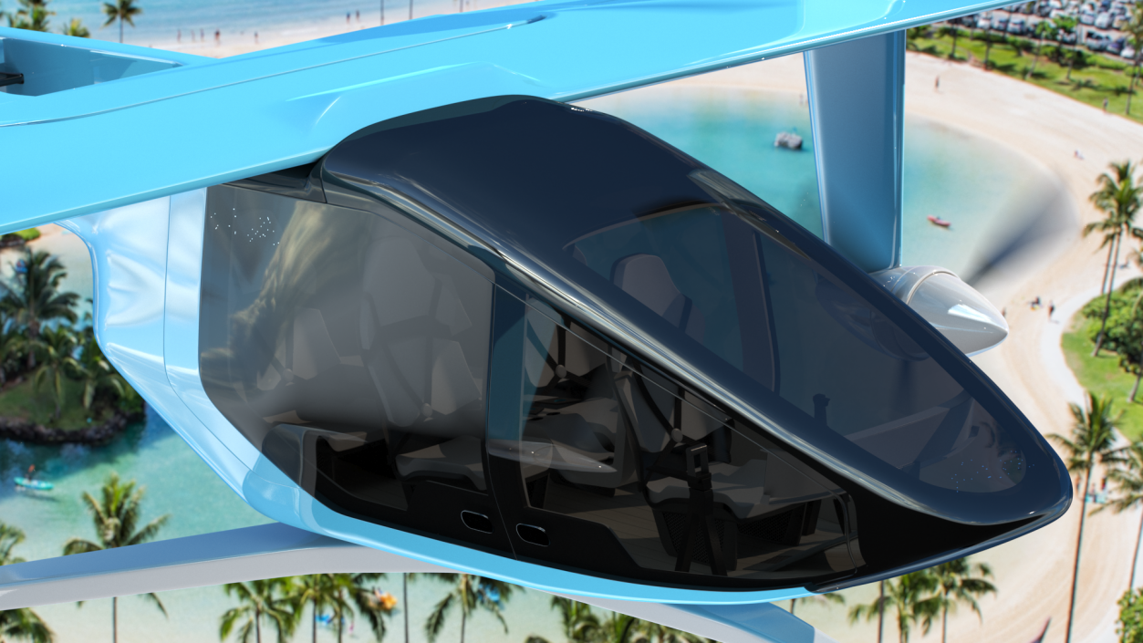 3D Personal Futuristic Aircraft model