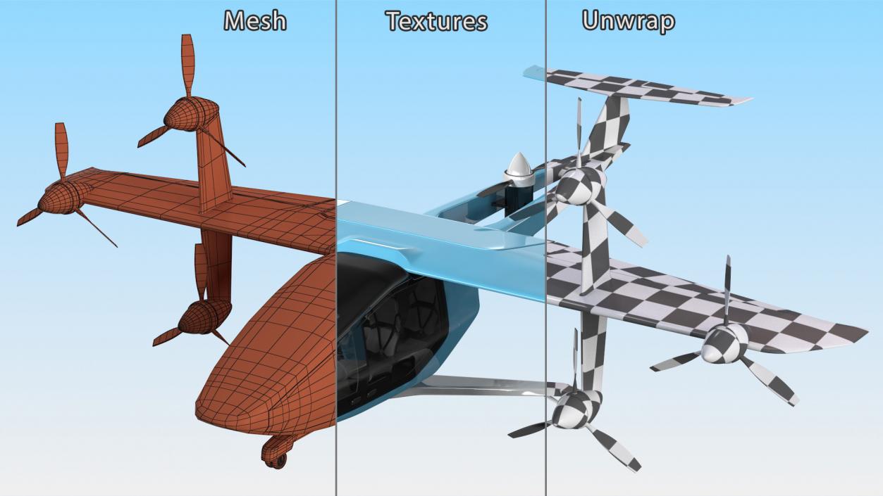 3D Personal Futuristic Aircraft model