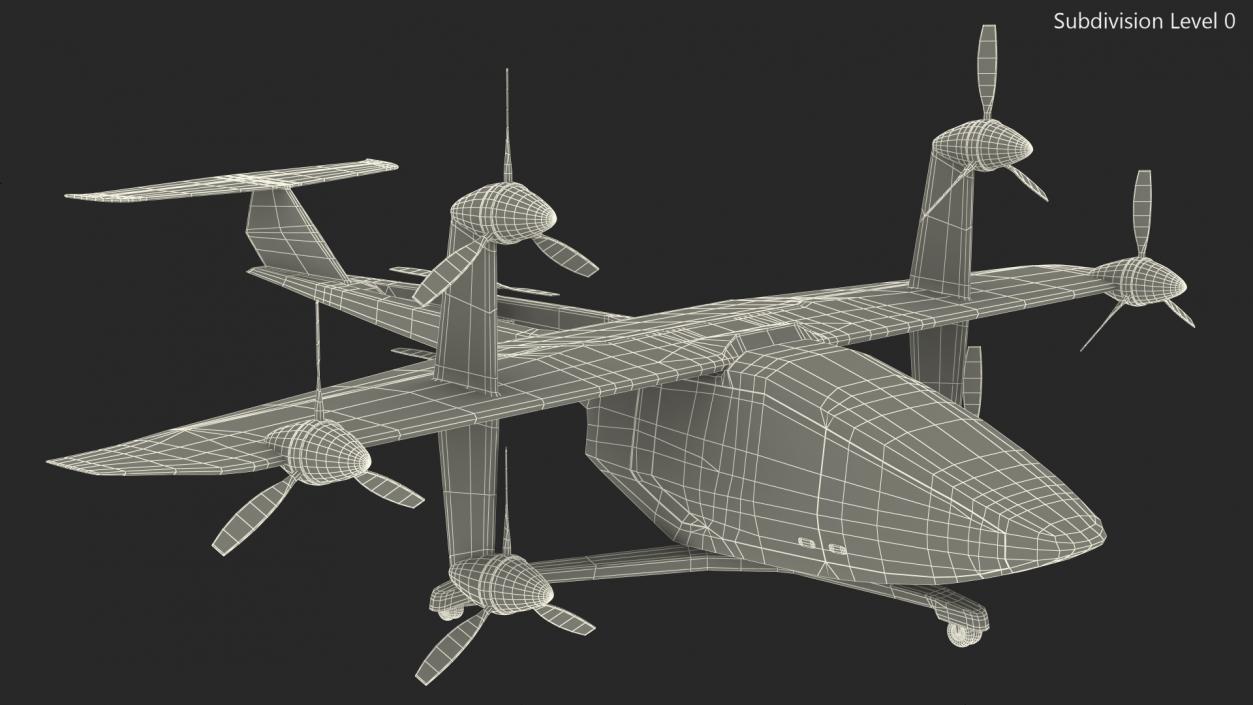 3D Personal Futuristic Aircraft model